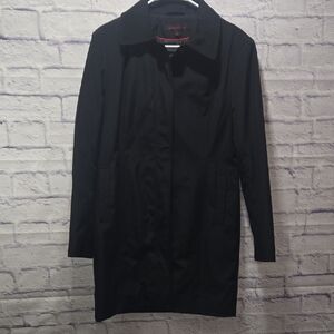 Anne Klein Elegant Black Trench Coat